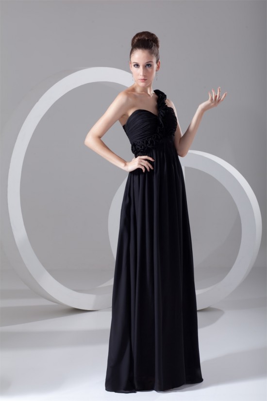 Floor-Length Sheath/Column Chiffon Prom/Formal Evening Bridesmaid Dresses 02020751