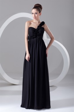 Floor-Length Sheath/Column Chiffon Prom/Formal Evening Bridesmaid Dresses 02020751