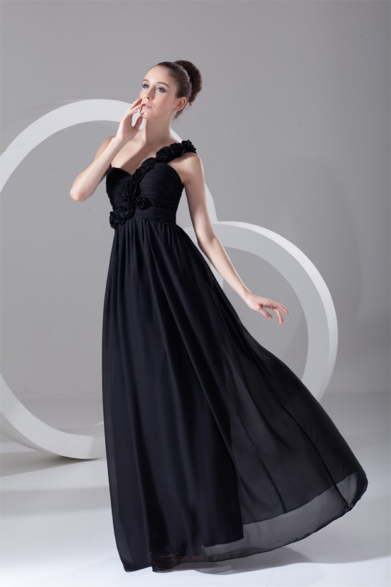 Floor-Length Sheath/Column Chiffon Prom/Formal Evening Bridesmaid Dresses 02020751