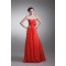 Floor-Length Sheath/Column Chiffon Handmade Flowers Prom/Formal Evening Dresses 02020752