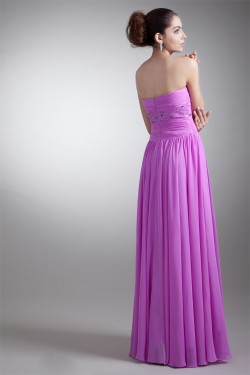 Floor-Length Sheath/Column Sleeveless Chiffon Prom/Formal Evening Dresses 02020753
