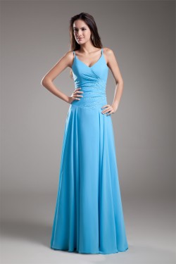 Floor-Length Sheath/Column Sleeveless V-Neck Prom/Formal Evening Dresses 02020754