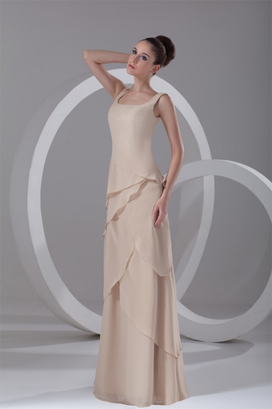 Sheath/Column Floor-Length Square Chiffon Prom/Formal Evening Dresses 02020755 Sheath/Column Floor-Length Square Chiffon Prom/Formal Evening Dresses 02020755