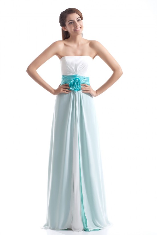Floor-Length Sleeveless Handmade Flowers Prom/Formal Evening Bridesmaid Dresses 02020758 Floor-Length Sleeveless Handmade Flowers Prom/Formal Evening Bridesmaid Dresses 02020758