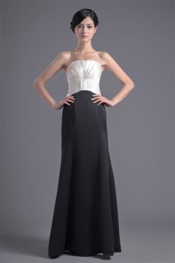 Floor-Length Sleeveless Strapless Pleats Prom/Formal Evening Bridesmaid Dresses 02020759