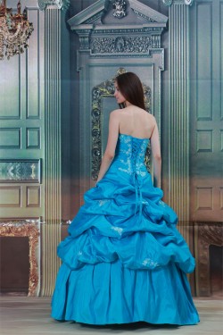 Floor-Length Sweetheart Satin Taffeta Beading Prom/Formal Evening Dresses 02020762