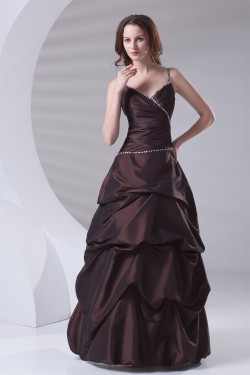 Floor-Length V-Neck Sleeveless Beading A-Line Prom/Formal Evening Dresses 02020764