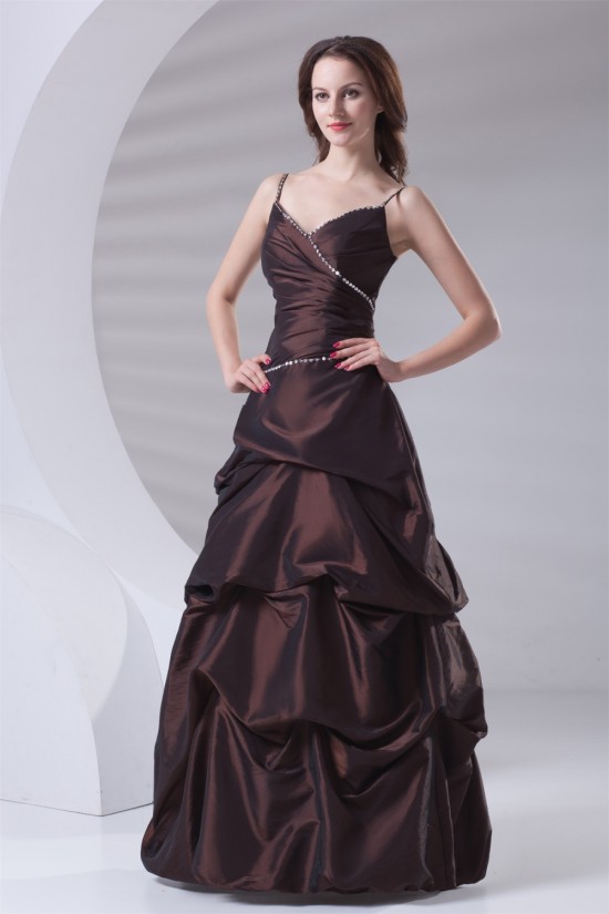 Floor-Length V-Neck Sleeveless Beading A-Line Prom/Formal Evening Dresses 02020764