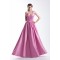 A-Line Halter Floor-Length Beading Satin Prom/Formal Evening Dresses 02020765