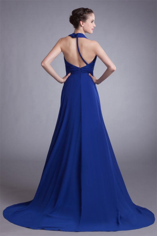 A-Line Halter Sleeveless Chiffon Prom/Formal Evening Dresses 02020767 A-Line Halter Sleeveless Chiffon Prom/Formal Evening Dresses 02020767