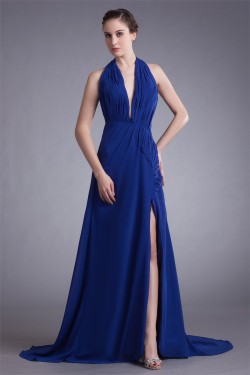 A-Line Halter Sleeveless Chiffon Prom/Formal Evening Dresses 02020767