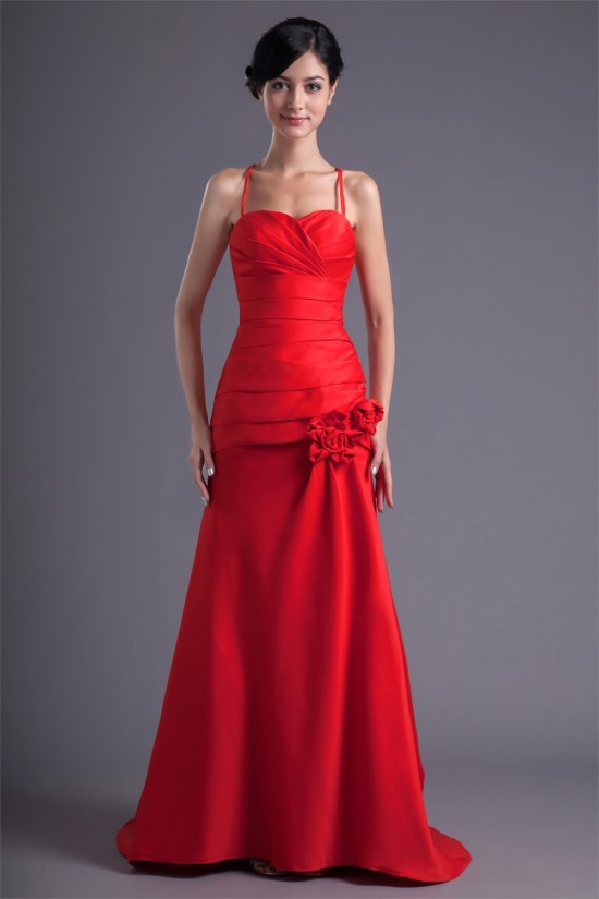 Handmade Flowers Brush Sweep Train Sweetheart Prom/Formal Evening Dresses 02020768 Handmade Flowers Brush Sweep Train Sweetheart Prom/Formal Evening Dresses 02020768
