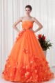 Handmade Flowers Floor-Length Satin Netting Prom/Formal Evening Dresses 02020769 Handmade Flowers Floor-Length Satin Netting Prom/Formal Evening Dresses 02020769