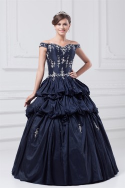 Handmade Flowers Floor-Length Sleeveless Prom/Formal Evening Dresses 02020770