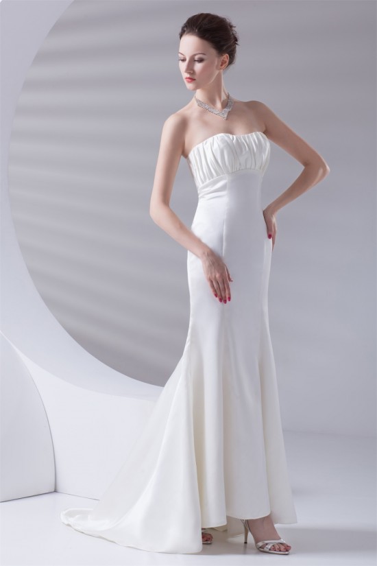 Mermaid/Trumpet Elastic Woven Satin Sleeveless Prom/Formal Evening Dresses 02020774 Mermaid/Trumpet Elastic Woven Satin Sleeveless Prom/Formal Evening Dresses 02020774