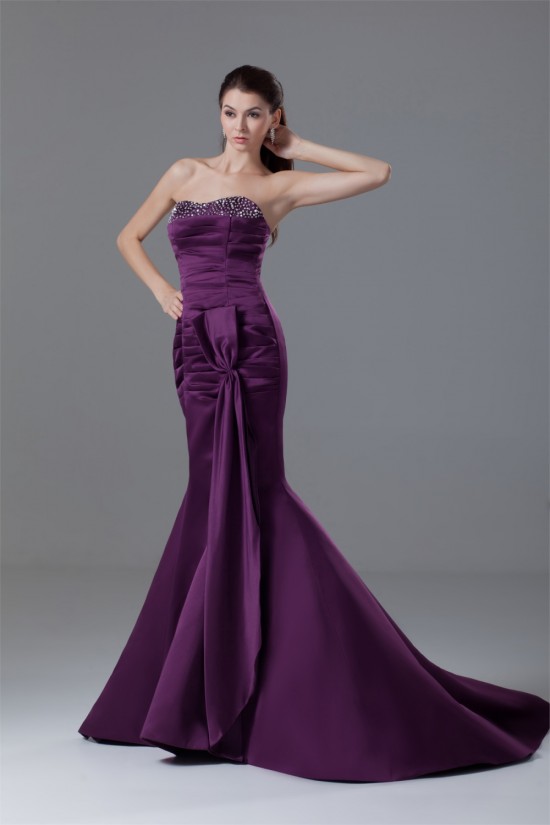 Mermaid/Trumpet Sweetheart Pleats Sleeveless Prom/Formal Evening Dresses 02020780 Mermaid/Trumpet Sweetheart Pleats Sleeveless Prom/Formal Evening Dresses 02020780
