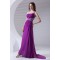 One-Shoulder Chiffon Long Purple Prom/Formal Evening Dresses 02020784