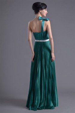 One-Shoulder Floor-Length Elastic Woven Satin Prom/Formal Evening Dresses 02020787