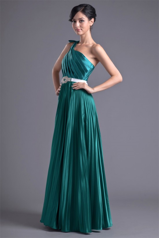 One-Shoulder Floor-Length Elastic Woven Satin Prom/Formal Evening Dresses 02020787 One-Shoulder Floor-Length Elastic Woven Satin Prom/Formal Evening Dresses 02020787