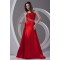A-Line One-Shoulder Floor-Length Sleeveless Beading Prom/Formal Evening Dresses 02020788