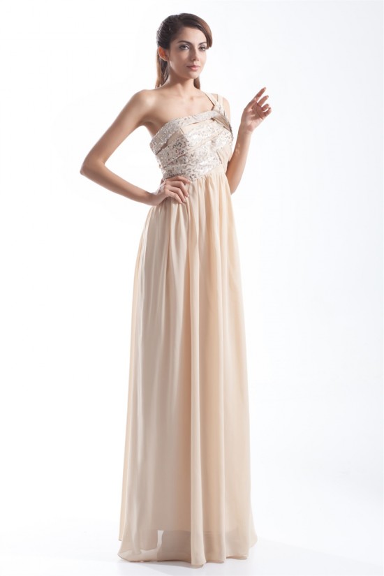 One-Shoulder Sheath/Column Chiffon Sequins Prom/Formal Evening Dresses 02020793 One-Shoulder Sheath/Column Chiffon Sequins Prom/Formal Evening Dresses 02020793