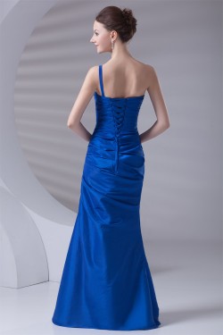 One-Shoulder Sleeveless Brush Sweep Train Prom/Formal Evening Dresses 02020795