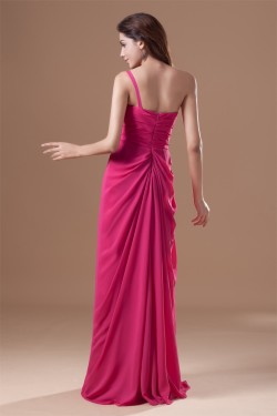 One-Shoulder Sleeveless Chiffon Prom/Formal Evening Dresses 02020796