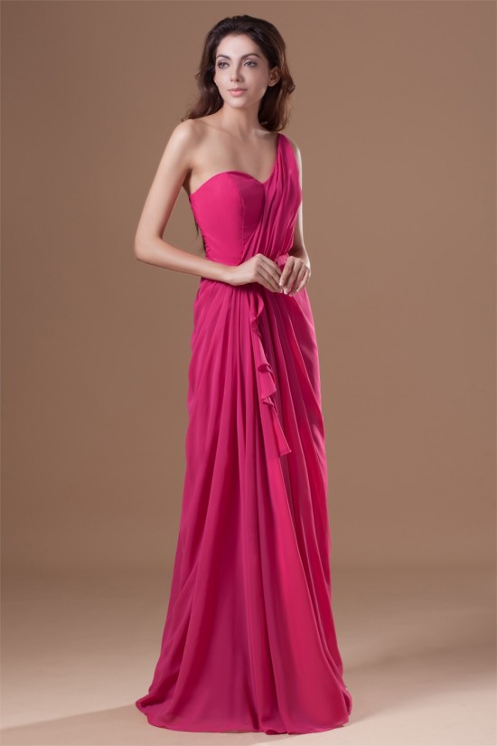 One-Shoulder Sleeveless Chiffon Prom/Formal Evening Dresses 02020796