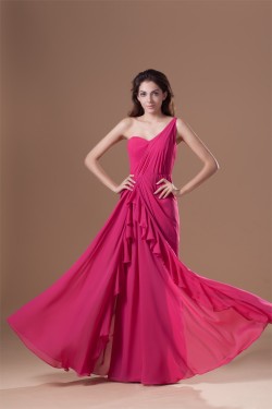 One-Shoulder Sleeveless Chiffon Prom/Formal Evening Dresses 02020796