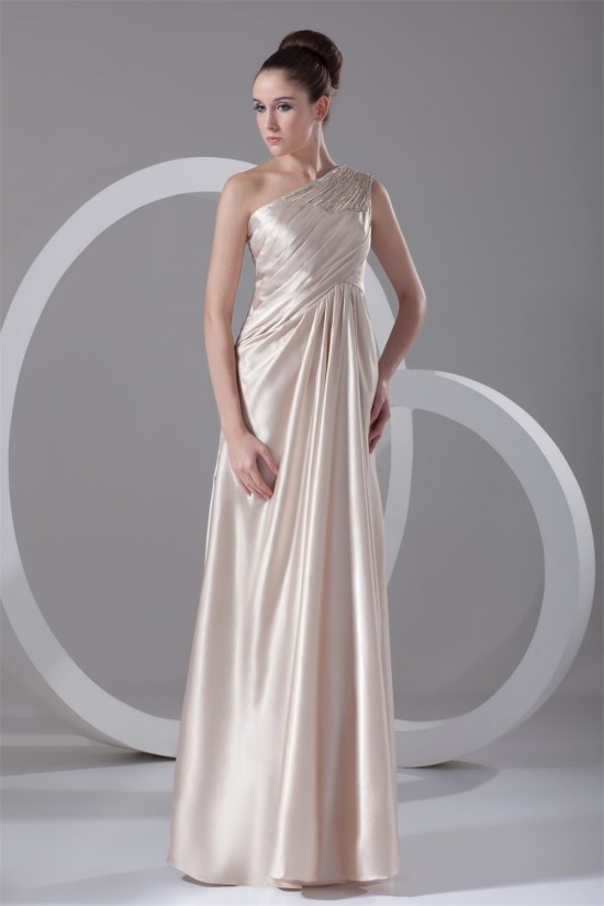 One-Shoulder Sleeveless Elastic Woven Satin Prom/Formal Evening Dresses 02020797 One-Shoulder Sleeveless Elastic Woven Satin Prom/Formal Evening Dresses 02020797