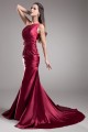 Mermaid/Trumpet One-Shoulder Pleats Sequins Prom/Formal Evening Dresses 02020798