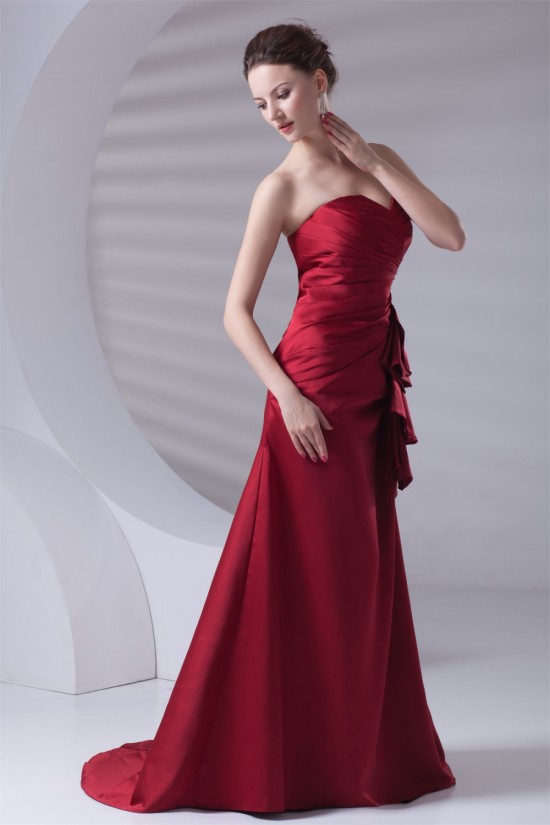 A-Line Brush Sweep Train Prom/Formal Evening Dresses 02020801 A-Line Brush Sweep Train Prom/Formal Evening Dresses 02020801