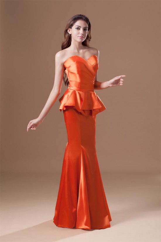 Pleats Mermaid/Trumpet Elastic Woven Satin Prom/Formal Evening Dresses 02020806 Pleats Mermaid/Trumpet Elastic Woven Satin Prom/Formal Evening Dresses 02020806
