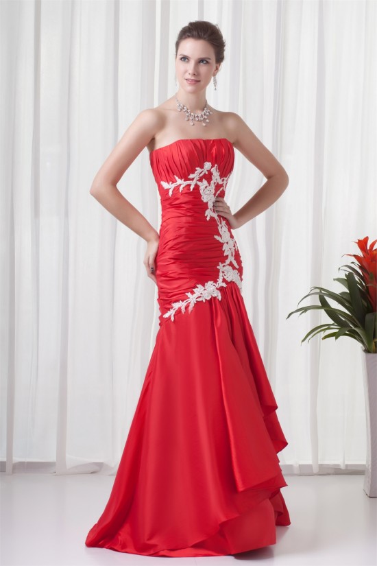 Pleats Mermaid/Trumpet Sleeveless Strapless Prom/Formal Evening Dresses 02020807 Pleats Mermaid/Trumpet Sleeveless Strapless Prom/Formal Evening Dresses 02020807