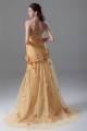 Pleats Sleeveless Strapless Taffeta Netting Prom/Formal Evening Dresses 02020809 Pleats Sleeveless Strapless Taffeta Netting Prom/Formal Evening Dresses 02020809