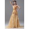 Pleats Sleeveless Strapless Taffeta Netting Prom/Formal Evening Dresses 02020809