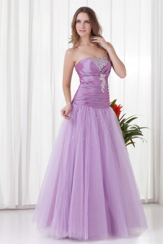A-Line Strapless Beaded Long Purple Prom Evening Formal Dresses 02020810 A-Line Strapless Beaded Long Purple Prom Evening Formal Dresses 02020810