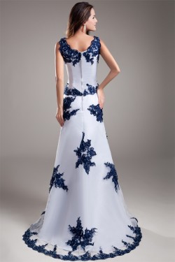 Puddle Train Scoop Sheath/Column Sleeveless Prom/Formal Evening Dresses 02020812