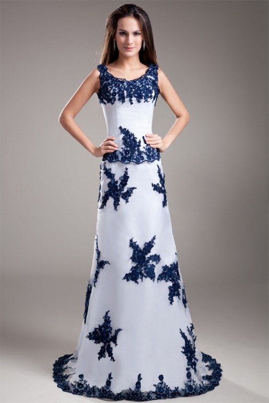 Puddle Train Scoop Sheath/Column Sleeveless Prom/Formal Evening Dresses 02020812 Puddle Train Scoop Sheath/Column Sleeveless Prom/Formal Evening Dresses 02020812