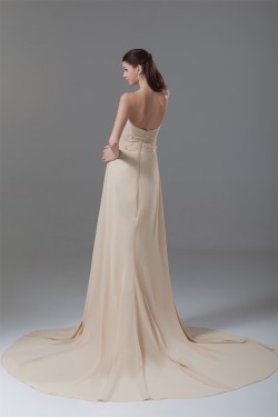 Ruched Sweetheart Sleeveless A-Line Chiffon Elastic Woven Satin Prom/Formal Evening Dresses 02020814