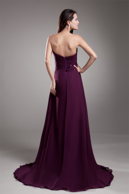A-Line Ruffles Chiffon Sweetheart Long Purple Prom/Formal Evening Dresses 02020816 A-Line Ruffles Chiffon Sweetheart Long Purple Prom/Formal Evening Dresses 02020816