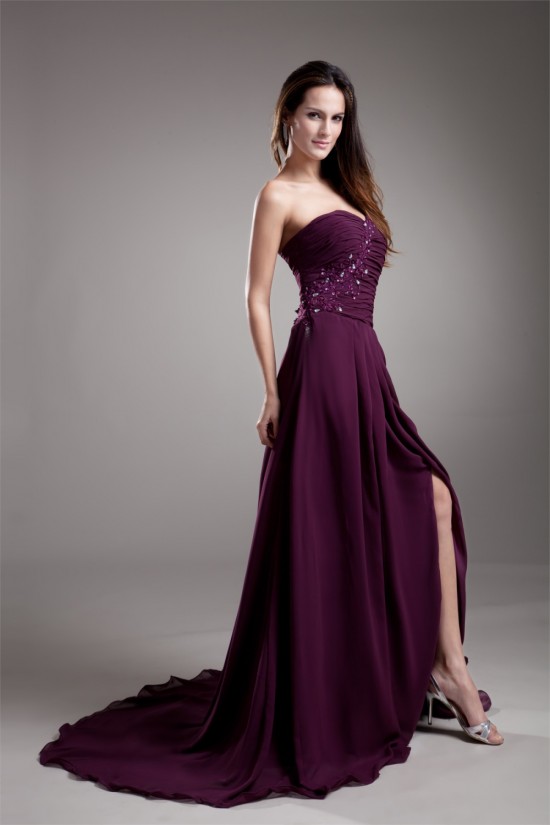 A-Line Ruffles Chiffon Sweetheart Long Purple Prom/Formal Evening Dresses 02020816 A-Line Ruffles Chiffon Sweetheart Long Purple Prom/Formal Evening Dresses 02020816