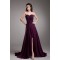 A-Line Ruffles Chiffon Sweetheart Long Purple Prom/Formal Evening Dresses 02020816