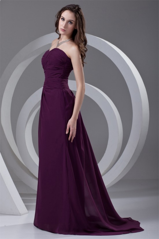 Ruffles Sweetheart A-Line Sleeveless Chiffon Long Purple Prom/Formal Evening Dresses 02020817 Ruffles Sweetheart A-Line Sleeveless Chiffon Long Purple Prom/Formal Evening Dresses 02020817