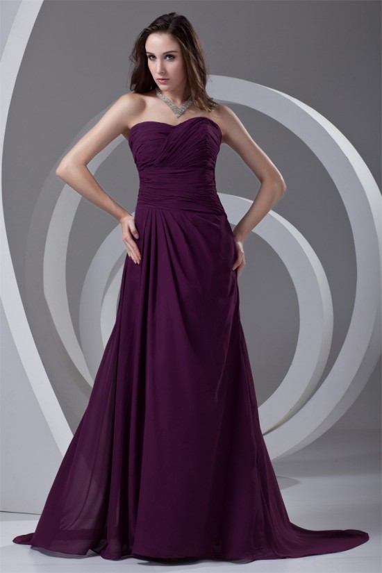 Ruffles Sweetheart A-Line Sleeveless Chiffon Long Purple Prom/Formal Evening Dresses 02020817 Ruffles Sweetheart A-Line Sleeveless Chiffon Long Purple Prom/Formal Evening Dresses 02020817