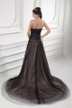 A-Line Fine Netting Sweetheart Sleeveless Long Black Prom/Formal Evening Dresses 02020820