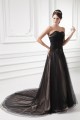 A-Line Fine Netting Sweetheart Sleeveless Long Black Prom/Formal Evening Dresses 02020820