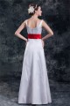 Satin Floor-Length Sleeveless A-Line V-Neck Prom/Formal Evening Bridesmaid Dresses 02020821