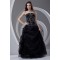 Satin Organza Beading Ball Gown Floor-Length Prom/Formal Evening Dresses 02020825