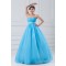 Satin Organza Princess Sleeveless Beading Prom/Formal Evening Dresses 02020826